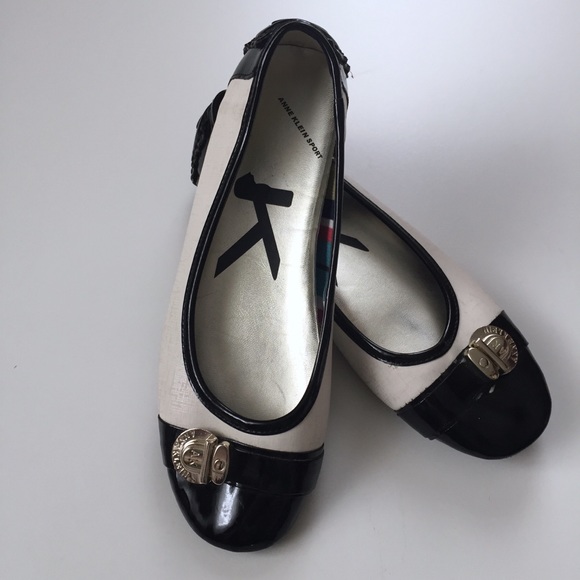 anne klein white flats
